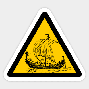 Viking Warning Sticker